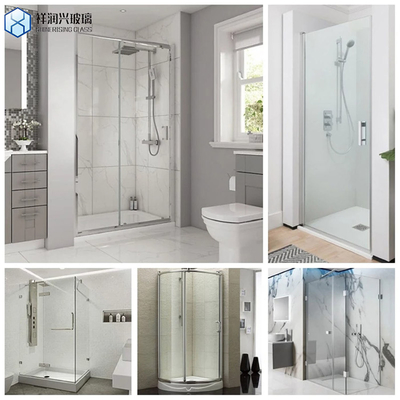 GB15763.2-2005 Baño de hotel Matt Negro Brushed Nickel Chrome Sala de ducha corredera