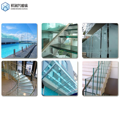 Vidrio laminado de seguridad plana templado endurecido de color claro PVB Sgp para la construcción