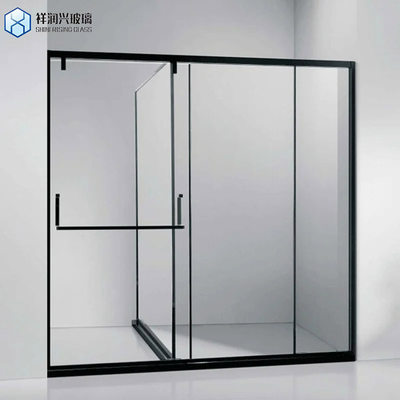 Cuarto de ducha sin marco con puerta corredera de vidrio templado personalizable Certificado SGS
