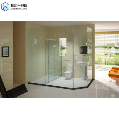 Petición personalizada GB15763.2-2005 Puerta de ducha rectangular de vidrio templado para el baño en el hogar