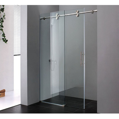 80X80 Negro Cuadrado pequeño de vidrio Casillas de ducha Cabina para el hogar Flat trabajo de borde pulido