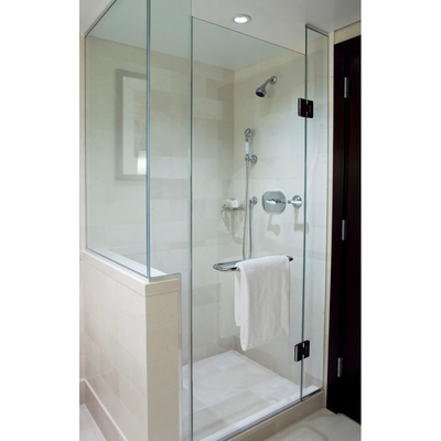 80X80 Negro Cuadrado pequeño de vidrio Casillas de ducha Cabina para el hogar Flat trabajo de borde pulido