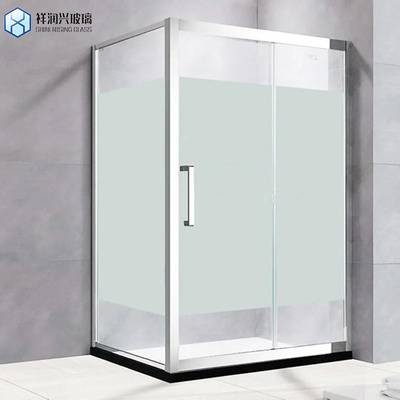 Diseño sin marco personalizado por petición puerta corredera de ducha de vidrio templado para baño