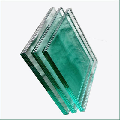 Materiales de construcción Panel de acristalamiento de sandwich plano y doblado Vidrio laminado templado 8.76mm 442 PVB Vidrio laminado M2