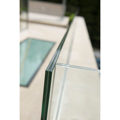 Materiales de construcción Panel de acristalamiento de sandwich plano y doblado Vidrio laminado templado 8.76mm 442 PVB Vidrio laminado M2