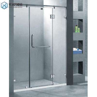 Estilo moderno vidrio templado diseño elegante sin marco de vidrio único ducha puerta corredera