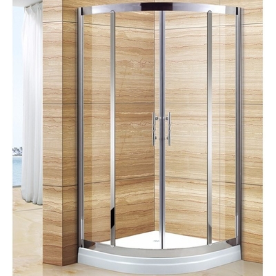 70X70 Casilla de ducha en forma de diamante Portable puerta de vidrio de seguridad de vidrio