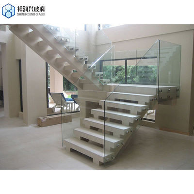 Vidrio flotante templado de 6 mm THK para edificios de seguridad con color de hierro bajo tintado y recocido