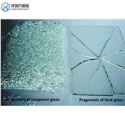 Vidrio de construcción transparente de seguridad templado de 8 mm y 12 mm de espesor con técnica laminada