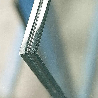 Vidrio laminado de pared de gran edificio con borde pulido plano y tipo de capa común