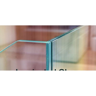 Vidrio plano laminado templado para piscina en diseño de flotador azul claro verde gris
