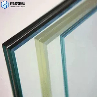 Vidrio laminado de seguridad de edificios certificado ISO 6.38-42.30mm con bordes planos pulidos