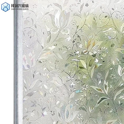 Vidrio sólido de 4 mm de color tintado claro con figuras decorativas con patrones para la certificación CE