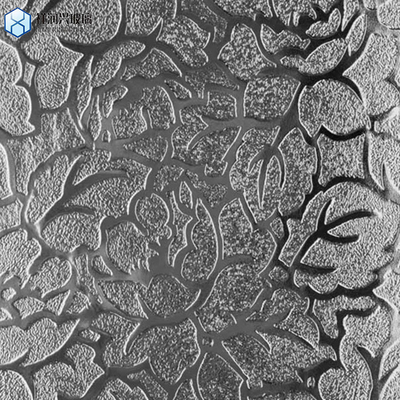 Vidrio sólido de 4 mm de color tintado claro con figuras decorativas con patrones para la certificación CE