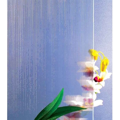 Vidrio sólido de 4 mm de color tintado claro con figuras decorativas con patrones para la certificación CE