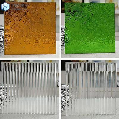 Paneles de vidrio laminados con patrón flotante claro personalizado para transformación interior