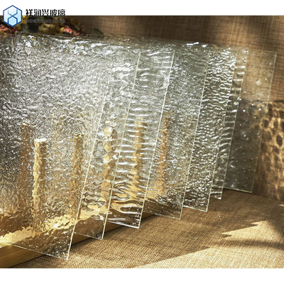 Vidrio de muebles de 4 mm 5 mm 6 mm 8 mm con ácido satínico congelado grabado en el fondo pintado lacado