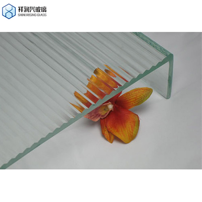 3mm 4mm 5mm Cristal claro y bronce Flora Nashiji Karatachi Moru Vidrio con patrones Vidrio plano