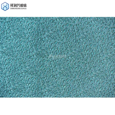3mm 4mm 5mm Cristal claro y bronce Flora Nashiji Karatachi Moru Vidrio con patrones Vidrio plano