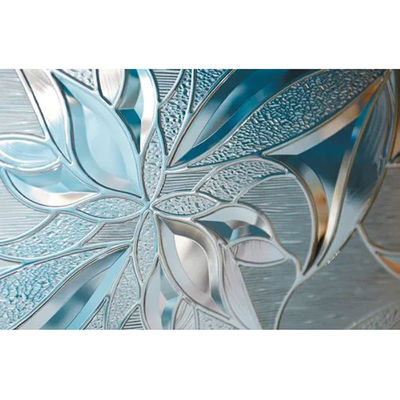 Vidrio de patrón para puertas, ventanas y divisores de habitaciones Vidrio decorativo pintado de color claro