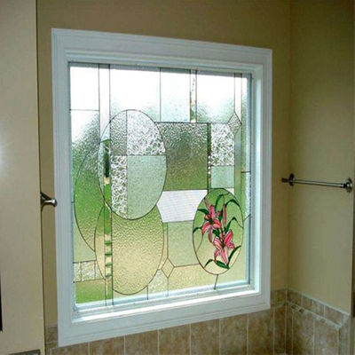 Vidrio de patrón para puertas, ventanas y divisores de habitaciones Vidrio decorativo pintado de color claro