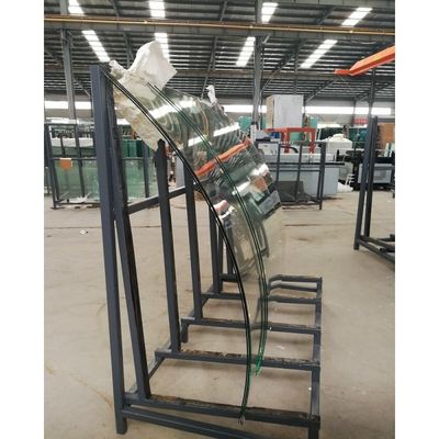 8 mm de vidrio templado helado sin marco de balaustrada pisadas de escalera con técnica laminada