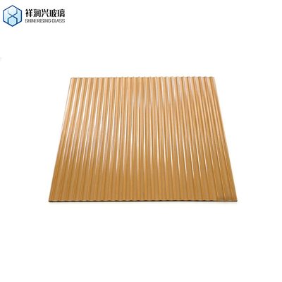 Arquitectura Vidrio con patrones de lluvia marrón Bronce claro Vidrio de color para puertas y ventanas