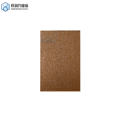 Rain/Diamond/Water Art Decorativo Químico Temperado Prensado de Vidrio Qingdao Patrón de vidrio marrón en relieve