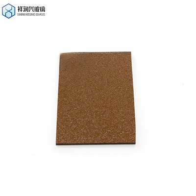 Rain/Diamond/Water Art Decorativo Químico Temperado Prensado de Vidrio Qingdao Patrón de vidrio marrón en relieve