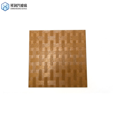 Vidrio con patrón marrón 3 mm 5 mm 1830*2440 nuevo estilo de tecnología Vidrio en relieve