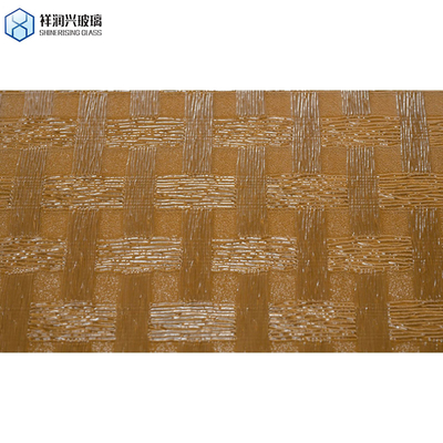 Vidrio con patrón marrón 3 mm 5 mm 1830*2440 nuevo estilo de tecnología Vidrio en relieve