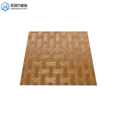 Vidrio con patrón marrón 3 mm 5 mm 1830*2440 nuevo estilo de tecnología Vidrio en relieve