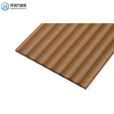 Vidrio con patrón marrón 3 mm 5 mm 1830*2440 nuevo estilo de tecnología Vidrio en relieve