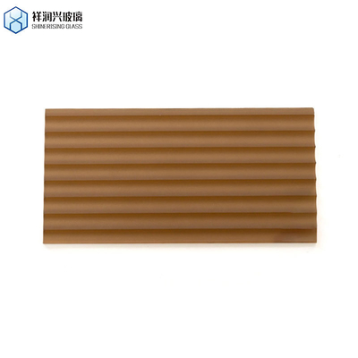 Vidrio de figuras en relieve de 3 mm-8 mm Hoja de vidrio de fluido para muebles y puertas de pared interiores