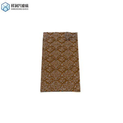 Certificado ISO 3mm-8mm Bronce claro Karatachi Qingdao Mistlite Flora Vidrio con patrón flautado