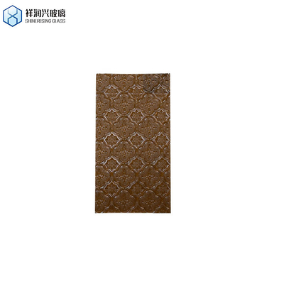 Certificado ISO 3mm-8mm Bronce claro Karatachi Qingdao Mistlite Flora Vidrio con patrón flautado
