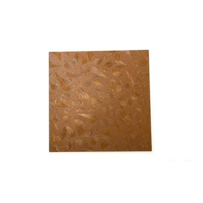 Vidrio de patrón flotante vidrio en relieve marrón para puertas y ventanas de armarios de moru pequeño