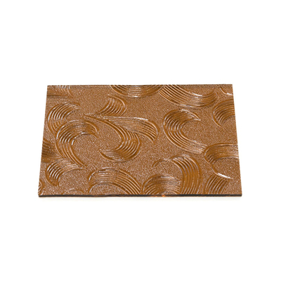 Vidrio de patrón flotante vidrio en relieve marrón para puertas y ventanas de armarios de moru pequeño