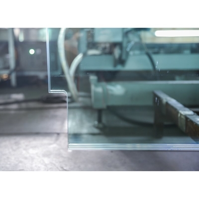 Arquitectura moderna Balaustrada de vidrio templado de 10 mm con grúa laminada