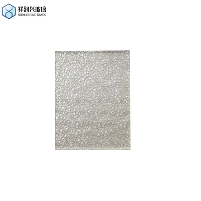Trabajo de borde pulido plano de vidrio laminado de cerco de patrón de vidrio con nervaduras 6mm 8mm 10mm 12mm