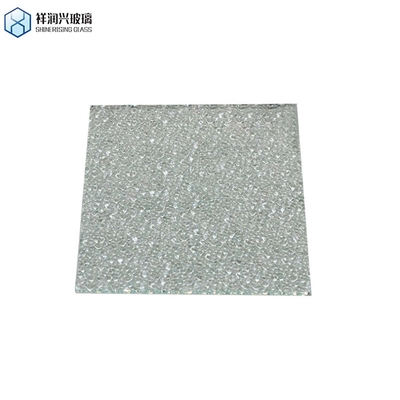 Trabajo de borde pulido plano de vidrio laminado de cerco de patrón de vidrio con nervaduras 6mm 8mm 10mm 12mm