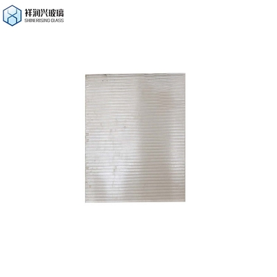 Trabajo de borde pulido plano de vidrio laminado de cerco de patrón de vidrio con nervaduras 6mm 8mm 10mm 12mm
