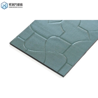 Vidrio con patrones decorativos de 4 mm de color claro con colores claros perfecto para capas de ventanas