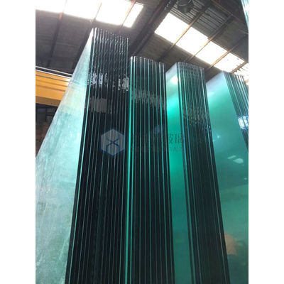 Azul Ect. Tamaño personalizado vidrio laminado curvo vidrio de acero azul grado súper templado