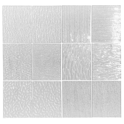 Moru Flautado Madera de Manchas Catedral del Arco iris Satinita Oceánica Acualita Texturizada Patrón Vidrio cableado para 5