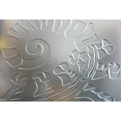 Decoración de baño Vidrio con estructura sólida patrón decorativo