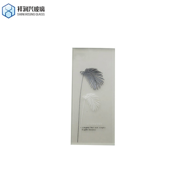 Vidrio de baño de vidrio único 2024 12mm Tempered Acid Etched Pattern Glass Personalizado