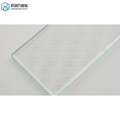 Vidrio de baño de vidrio único 2024 12mm Tempered Acid Etched Pattern Glass Personalizado