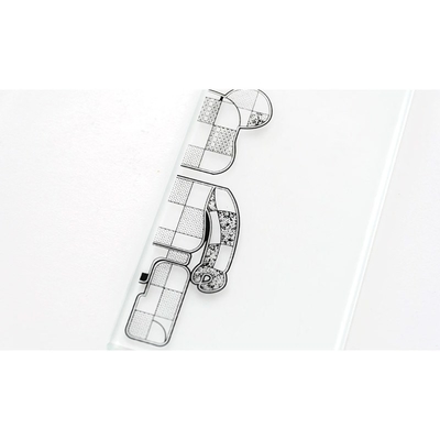 Vidrio sólido 3/4/5/5.5/6/8/10 mm con patrones/figuras para la construcción de bordes planos y pulidos