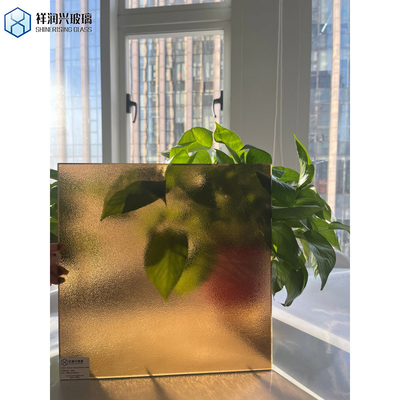 Vidrio flotante Bronce Patrón de flora Ultra claro Patrón de Karatachi Vidrio con consumo